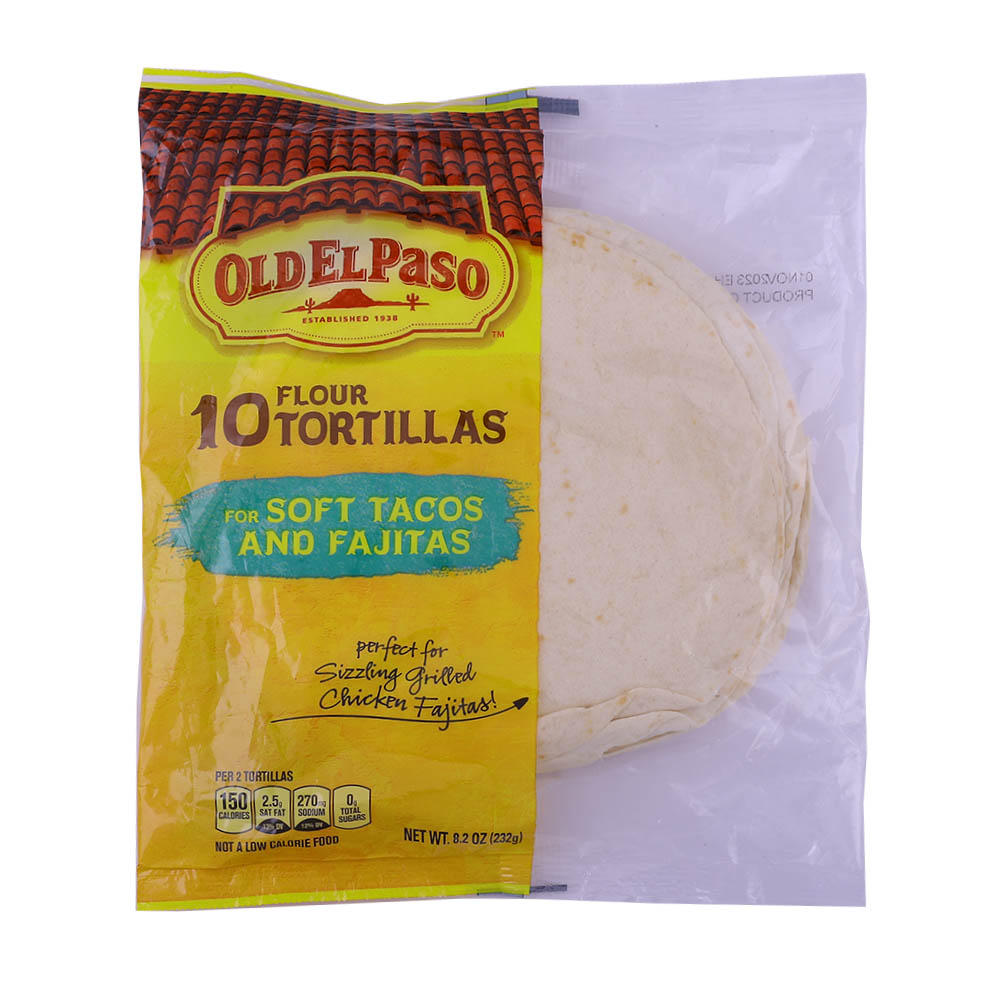 Old El Paso 10 Flour Tortillas 232g - Available at Alosra Online Supermarket