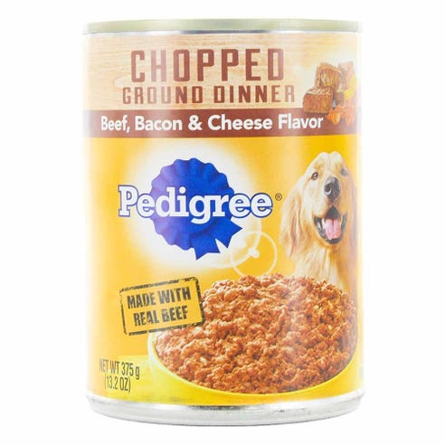 Pedigree Beef, Bacon & Cheese 375g [Contains Pork] - Available at Alosra Online Supermarket