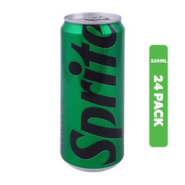 Sprite Zero Sugar Soft Drink Can 24x330ml
