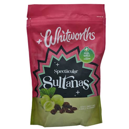 Whitworths Sunshine Sultanas Raisins 325g - Available at Alosra Online Supermarket