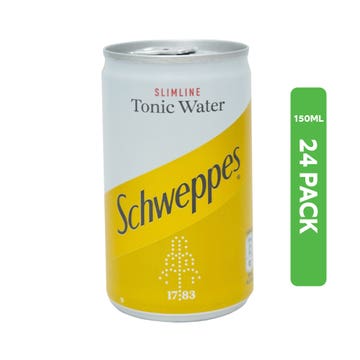Schweppes Slimline Tonic Water Can 24x150ml