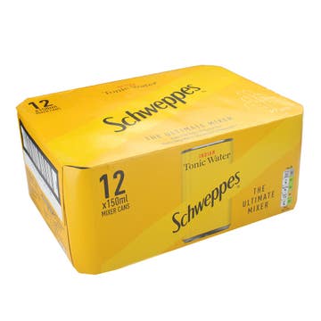 Schweppes Indian Tonic Water 12x150ml - Available at Alosra Online Supermarket