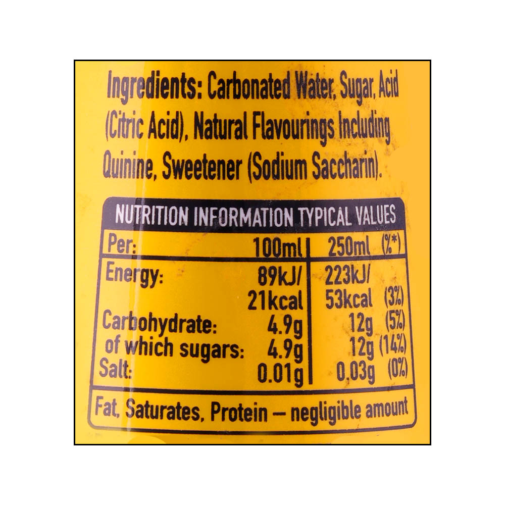 Schweppes Indian Tonic Water 1L right side image