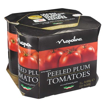 Napolina Peeled Plum Tomatoes [4 Pack] 260g - Available at Alosra Online Supermarket
