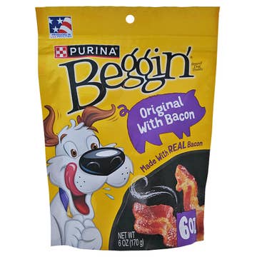 Purina Beggin Bacon Flavor Littles Strips Dog Food 170g [Contains Pork]