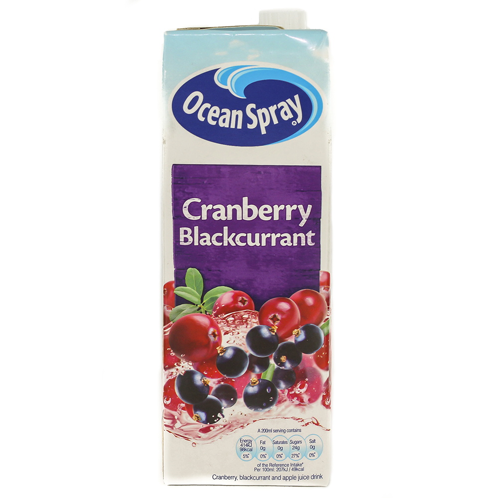 Ocean Spray Cranberry & Blackcurrant Juice Drink 1L - Available at Alosra Online Supermarket
