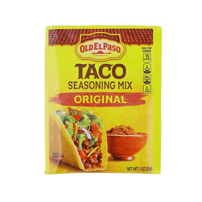 Old El Paso Taco Original Seasoning Mix 1Oz - Available at Alosra Online Supermarket
