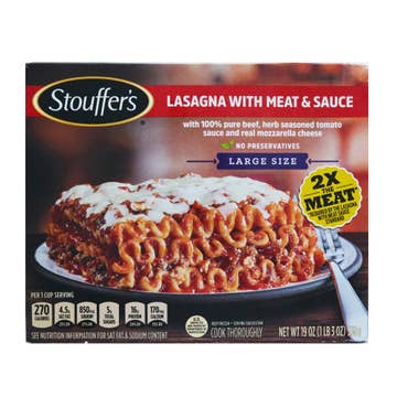Stouffers Lasagna with Meat & Sauce 19oz - Available at Alosra Online Supermarket