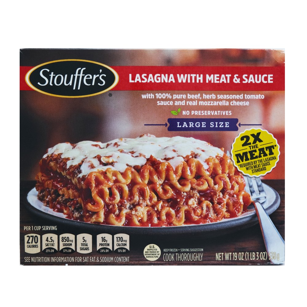 Stouffers Lasagna with Meat & Sauce 19oz - Available at Alosra Online Supermarket