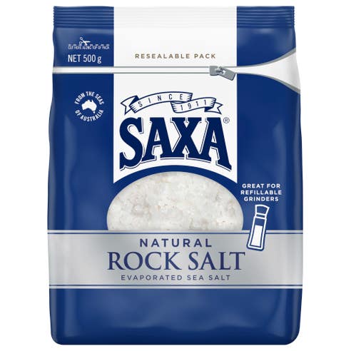 Saxa Sea Natural Rock Salt 500g - Available at Alosra Online Supermarket