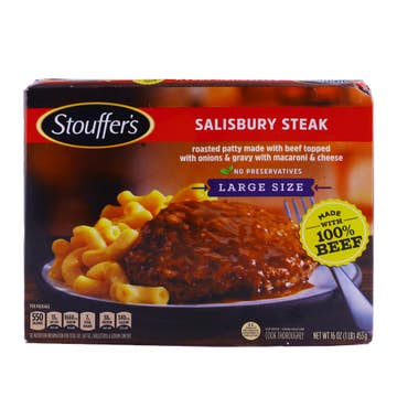 Stouffer's Salisbury Steak Large Size 16oz [Contains Pork] - Available at Alosra Online Supermarket