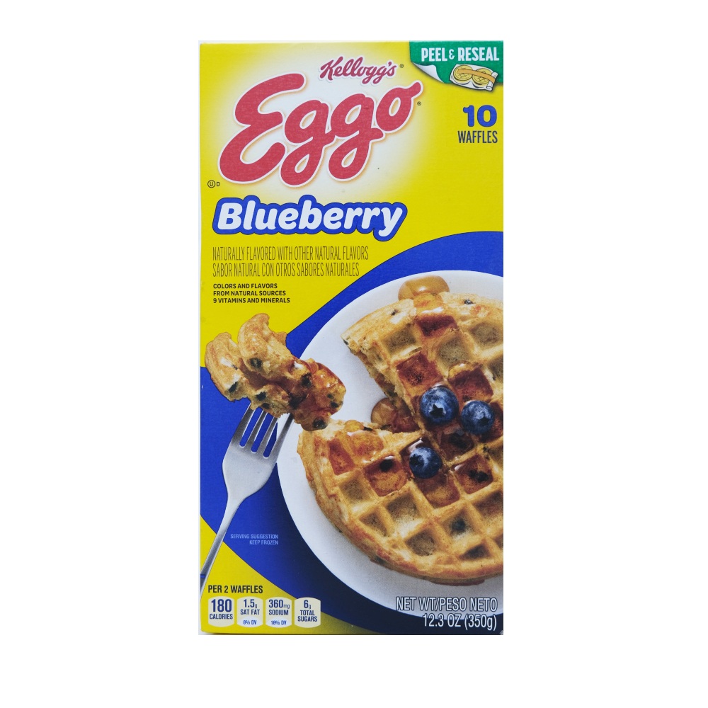 Kelloggs Eggo Blueberry Waffles 350g - Available at Alosra Online Supermarket