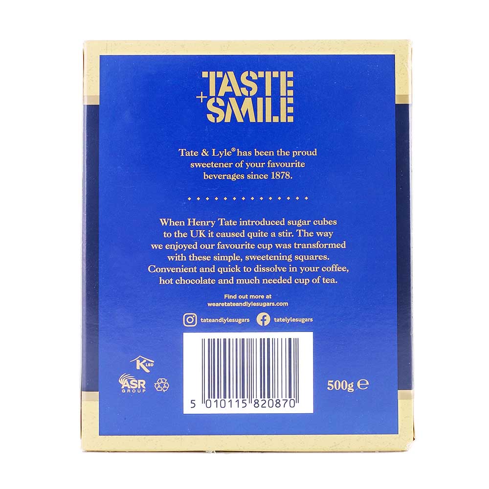 Tate & Lyle Demerara Sugar Cubes 500g back image