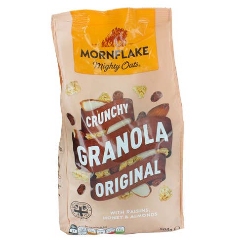 Mornflake Original Raisins, Honey & Almonds Crunchy Granola 500g - Available at Alosra Online Supermarket
