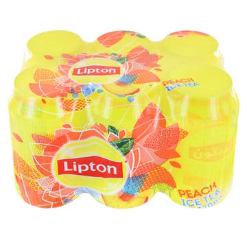 Lipton Peach Ice Tea 320ml [6 Pack] - Available at Alosra Online Supermarket
