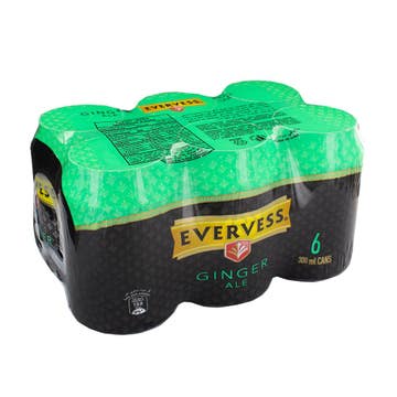 Evervess Ginger Ale 300ml [6 Pack] - Available at Alosra Online Supermarket
