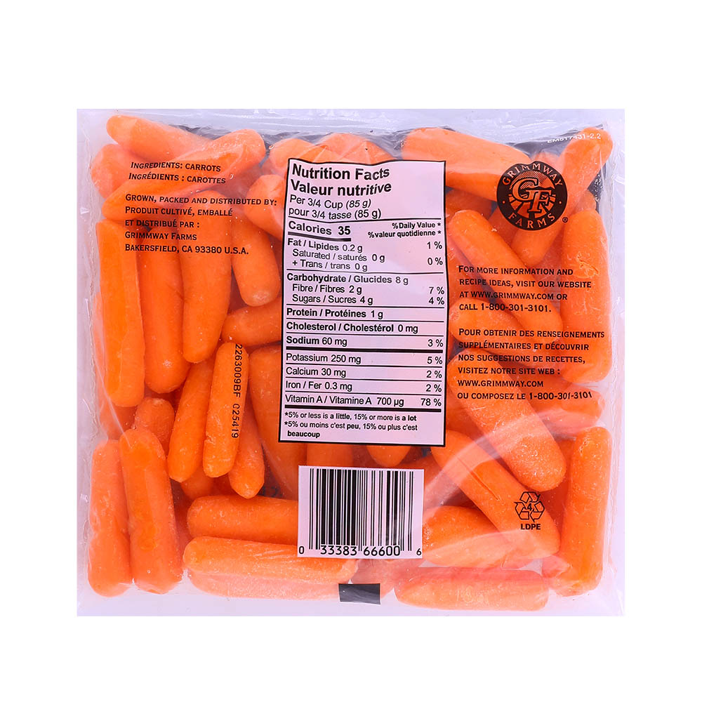 Baby Carrots 340g [Pre-Packed] back image