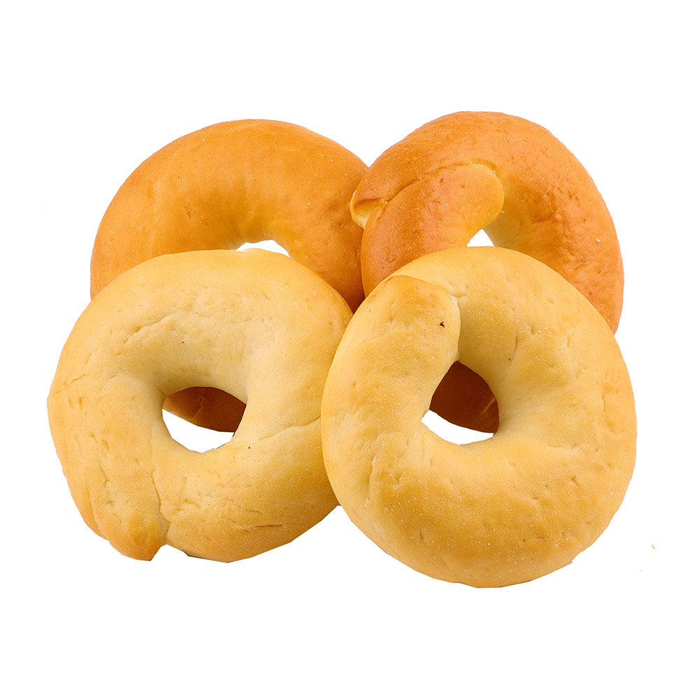 Plain Bagels 80g back image