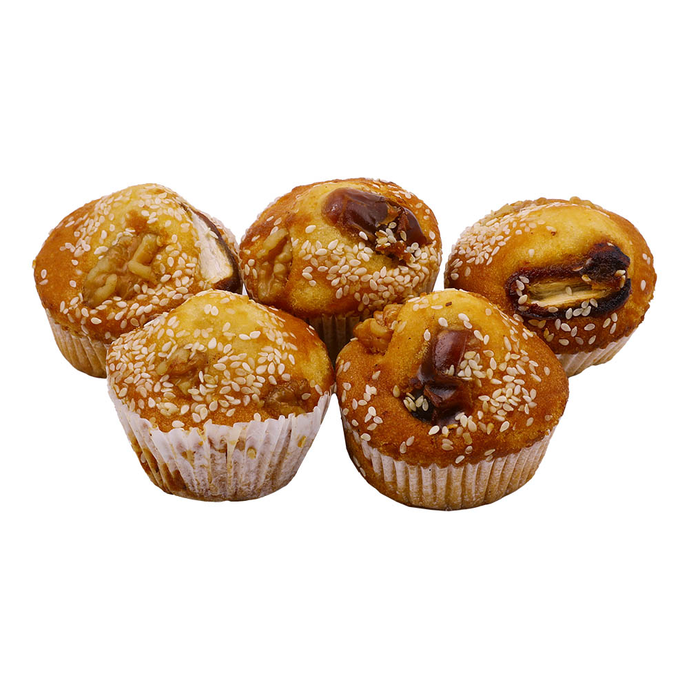 Date & Walnut Muffin 40g back image