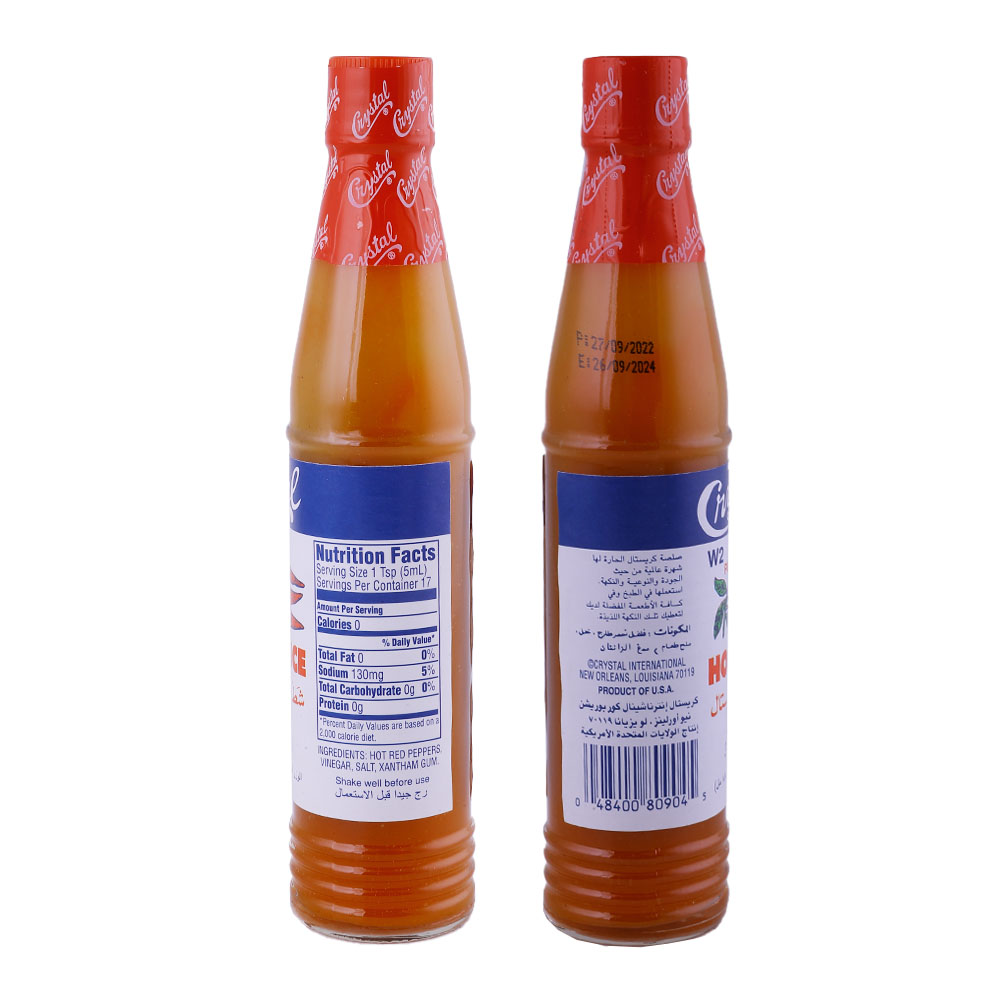Crystal Hot Sauce 88ml back image