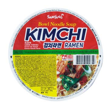 Sam Yang Korean Kimchi Bowl Noodle Soup [Contains Pork] - Available at Alosra Online Supermarket