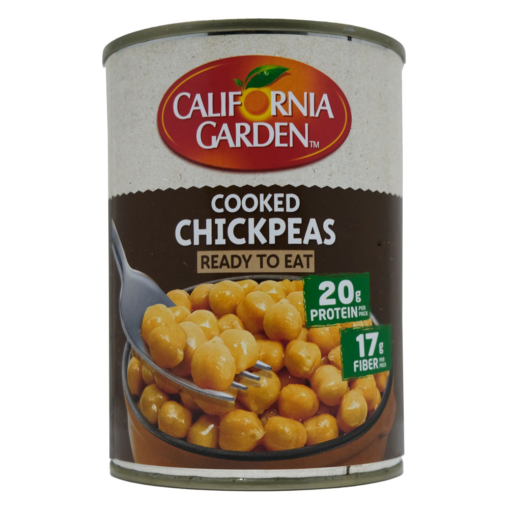 California Garden Cooked Chickpeas 440g - Available at Alosra Online Supermarket