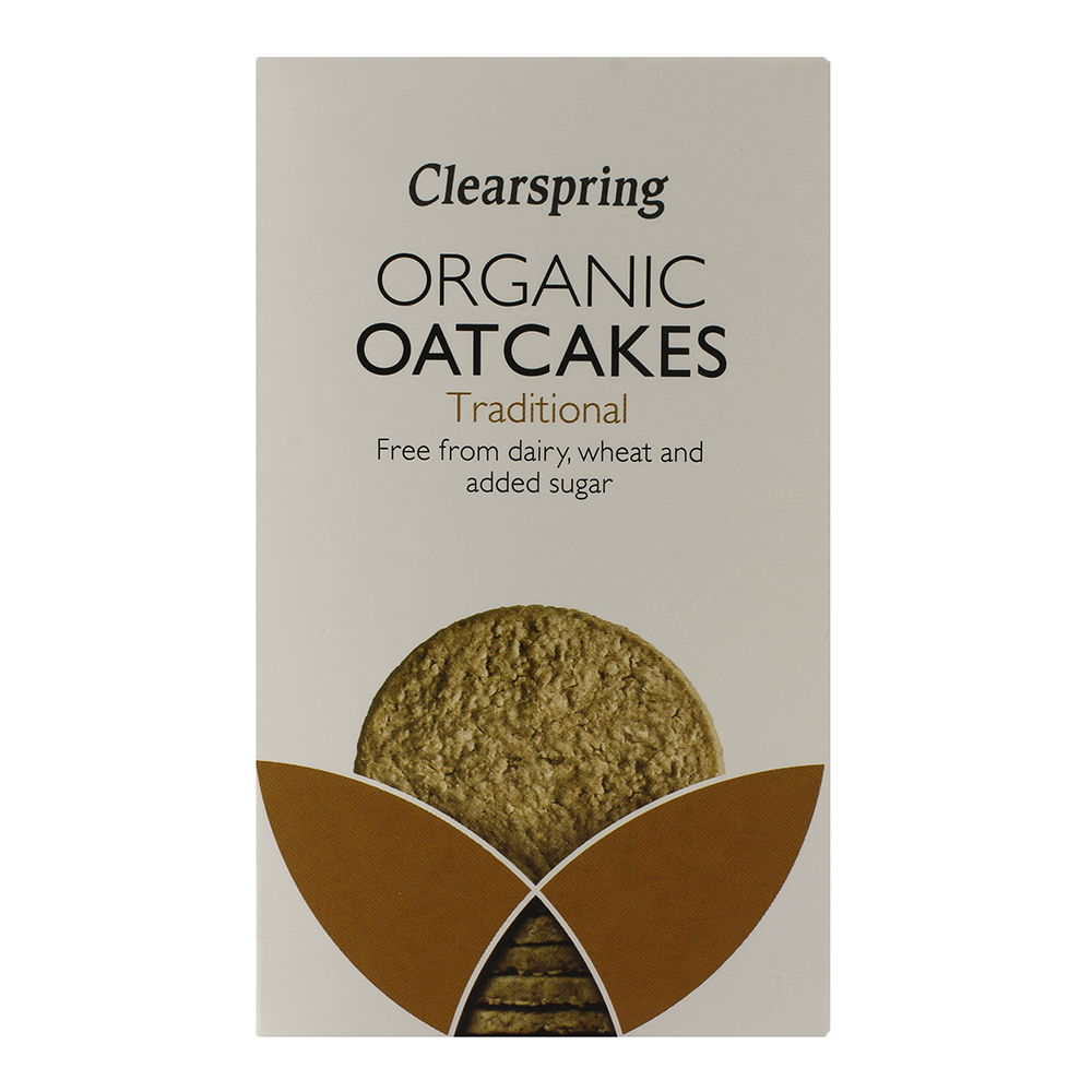 Clearspring Organic Oatcakes Traditional 200g - Available at Alosra Online Supermarket
