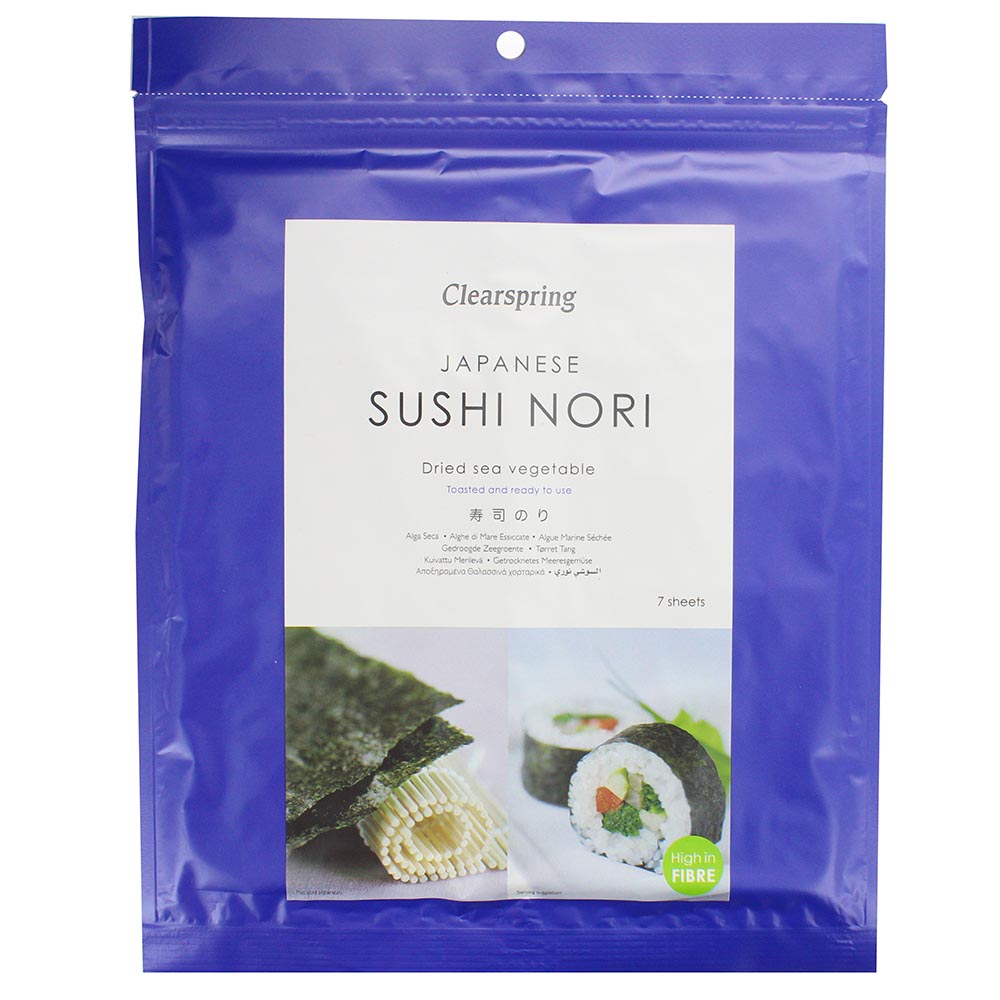 Clearspring Sushi Nori Toasted 17g - Available at Alosra Online Supermarket