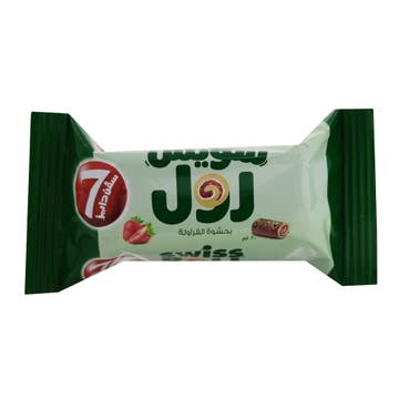 7Days Strawberry Swiss Roll 20g - Available at Alosra Online Supermarket