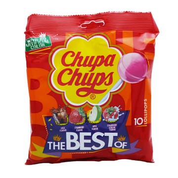 Chupa Chups The Best of Lollipops 10's - Available at Alosra Online Supermarket