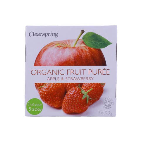 Clearspring Organic Apple & Strawberry Fruit Spread 2x100g - Available at Alosra Online Supermarket