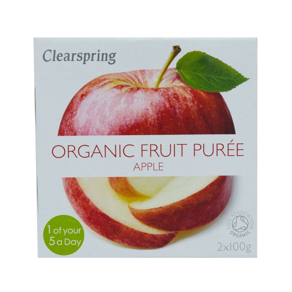 Clearspring Organic Apple Fruit Puree 2x100g - Available at Alosra Online Supermarket