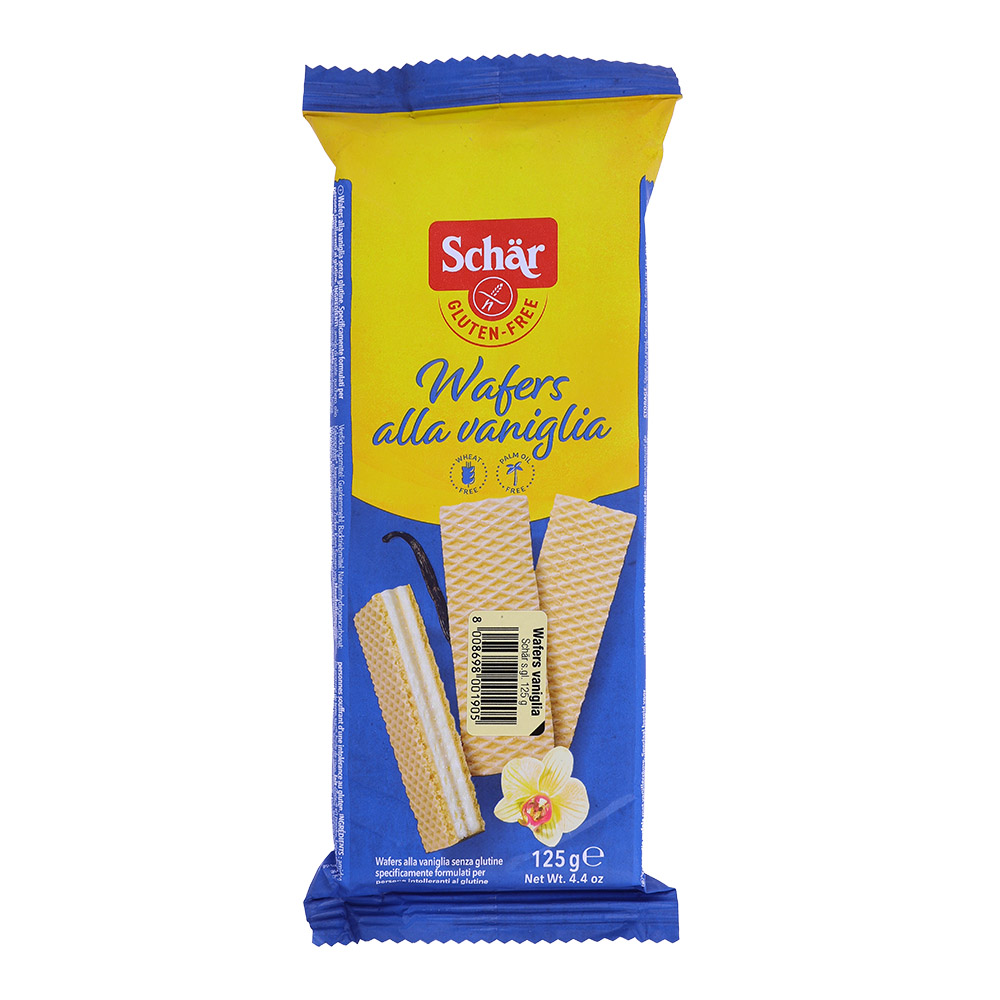 Schar Wafers Alla Vaniglia 125g - Available at Alosra Online Supermarket
