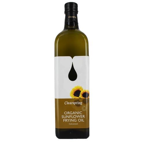 Clearspring Organic Sunflower Frying Oil 1L - Available at Alosra Online Supermarket