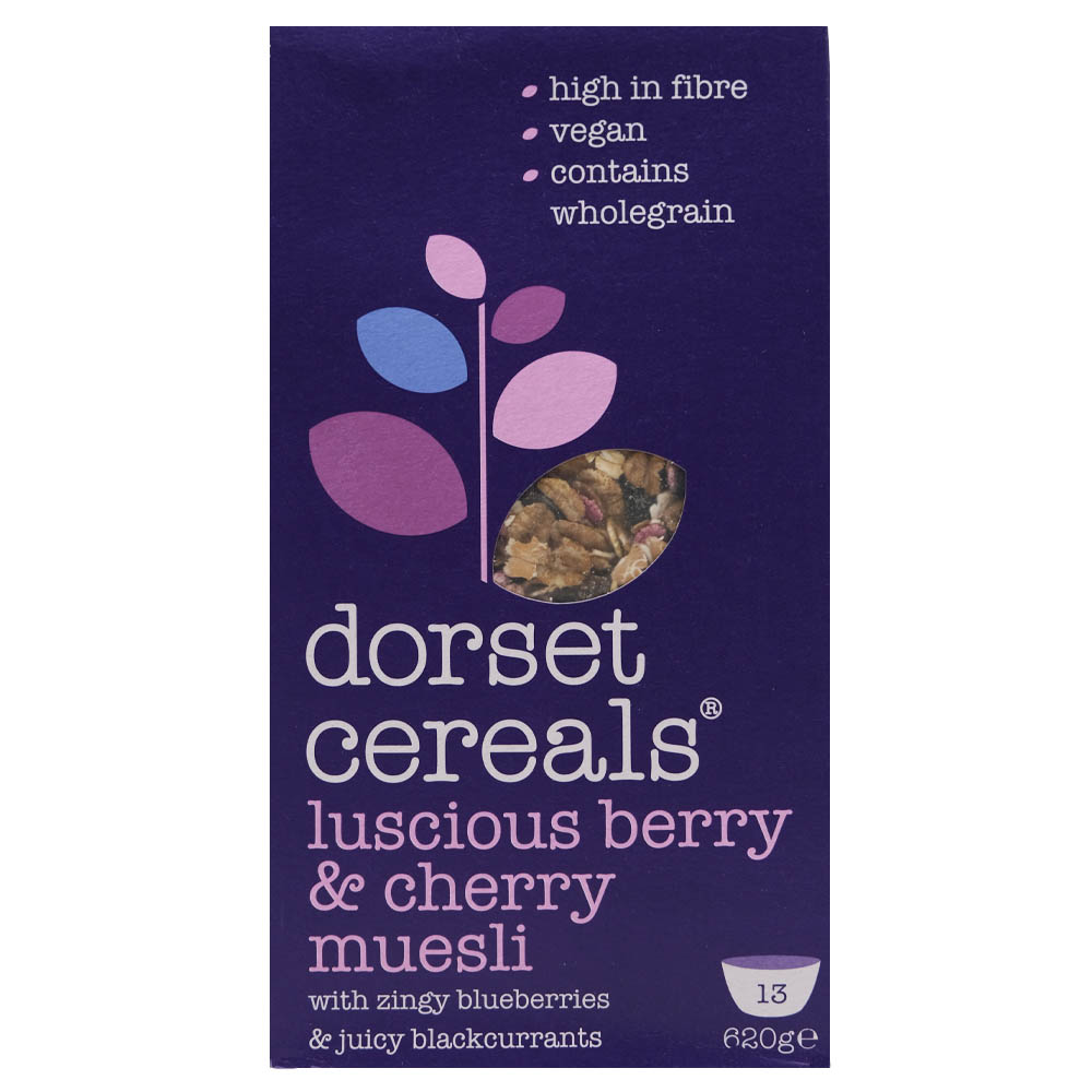 Dorset Cereals Luscious Berry & Cherry Muesli 620g - Available at Alosra Online Supermarket