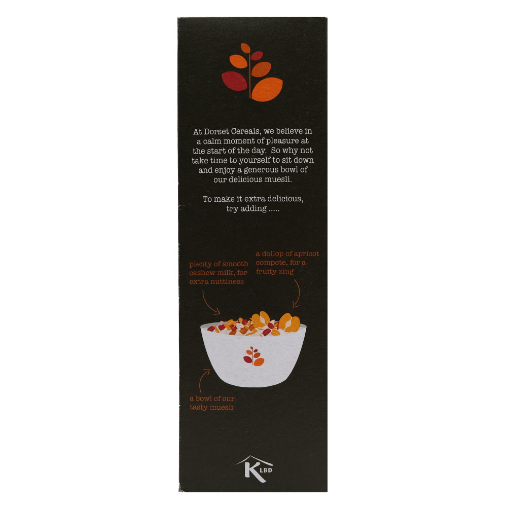 Dorset Cereals Fabulously High Fiber Muesli 540g left side image