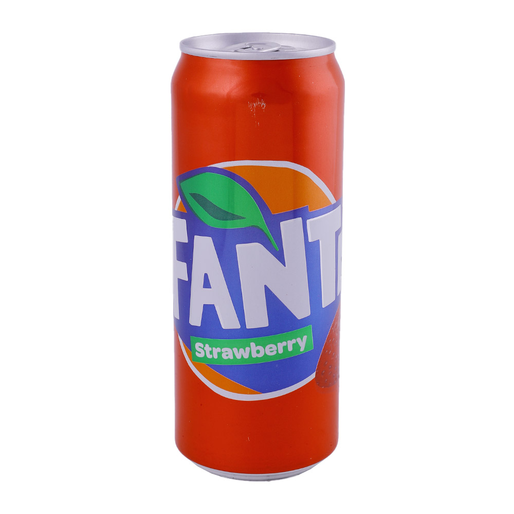 Fanta Strawberry Can 330ml - Available at Alosra Online Supermarket