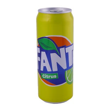 Fanta Citrus Soft Drink Can 330ml - Available at Alosra Online Supermarket