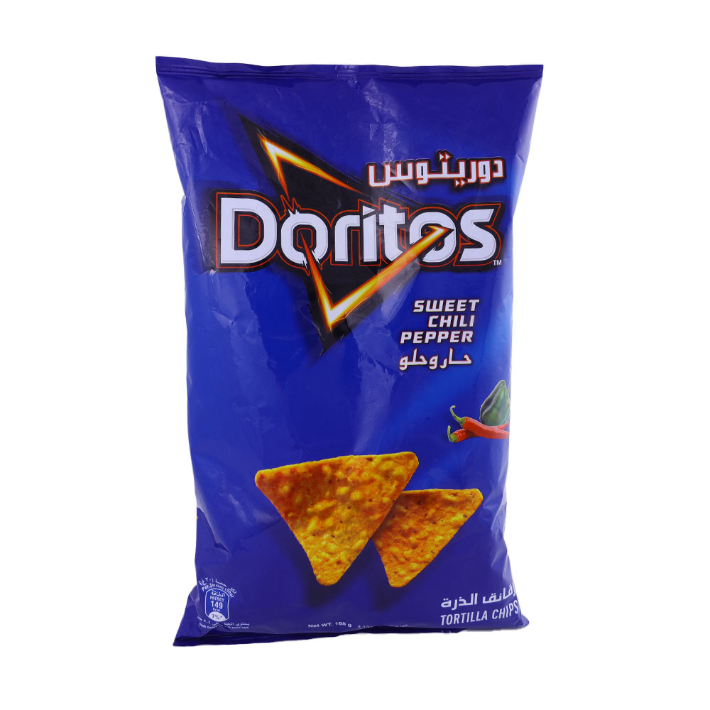 Doritos Sweet Chilli Pepper Tortilla Chips 180g - Available at Alosra Online Supermarket