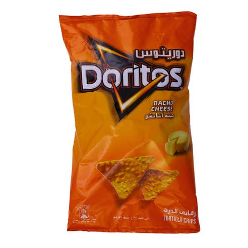 Doritos Nacho Cheese Tortilla Chips 165g - Available at Alosra Online Supermarket