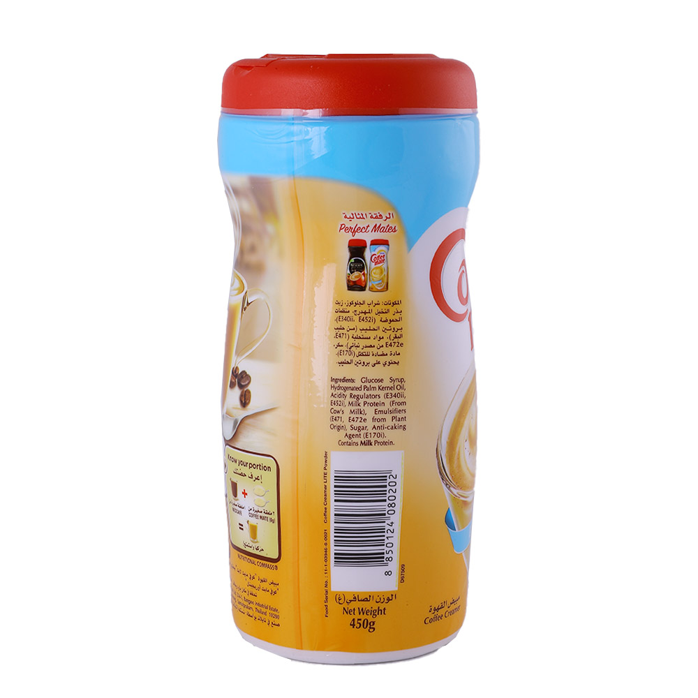 Nestle Coffee Mate Light Creamer 450g back image