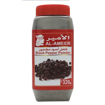 Al Ameer Black Pepper Powder 320g - Available at Alosra Online Supermarket