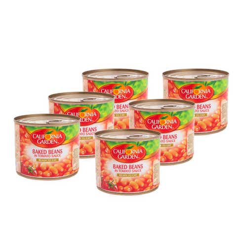 California Garden Baked Beans in Tomato Sauce 6x220g [5+1 Free] [Special Offer] - Available at Alosra Online Supermarket