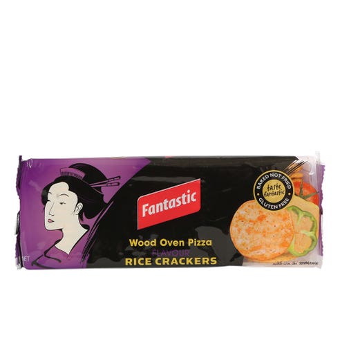Fantastic Wooden Oven Pizza Rice Crackers 100g - Available at Alosra Online Supermarket