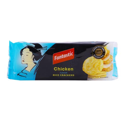 Fantastic Chicken Rice Crackers 100g - Available at Alosra Online Supermarket
