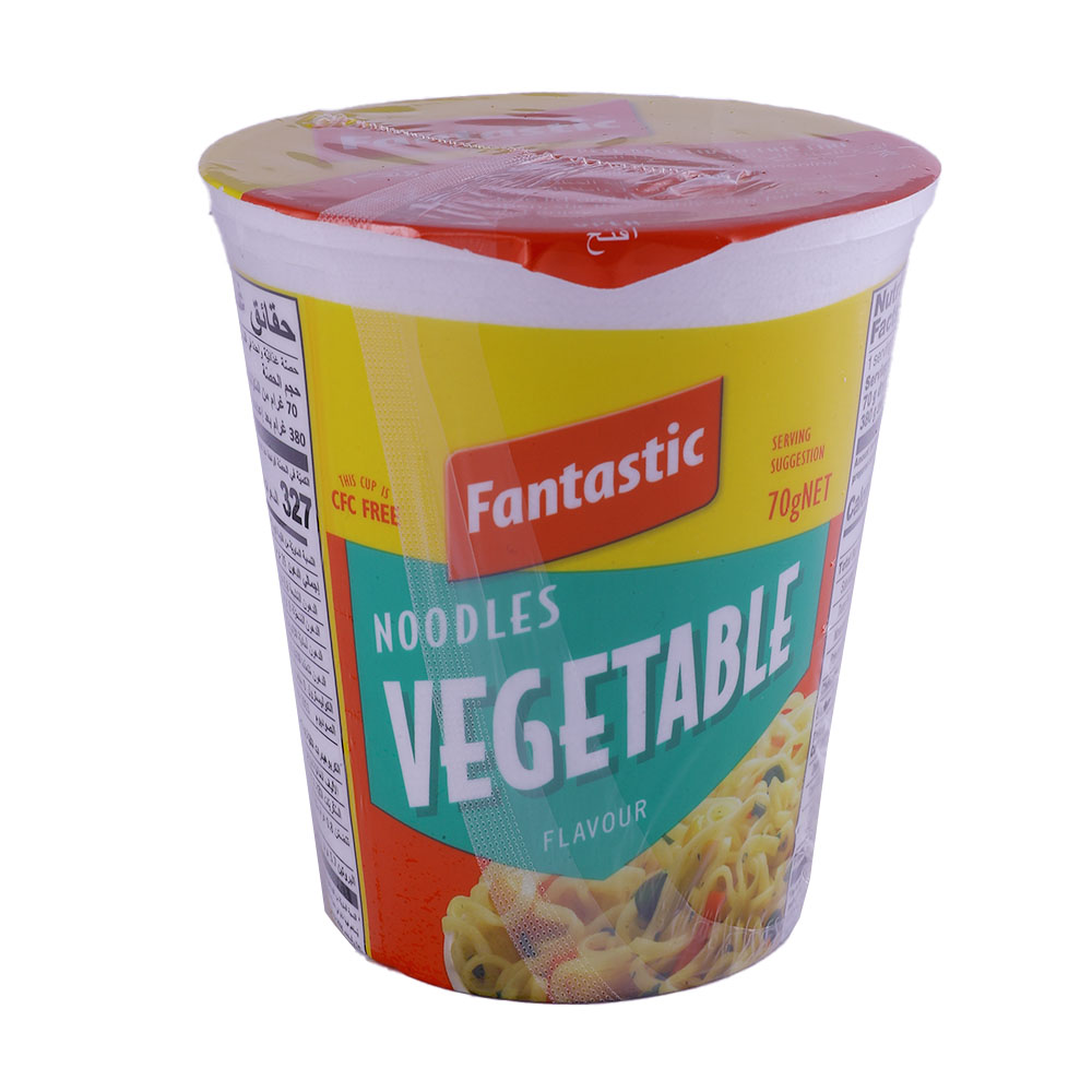 Fantastic Vegetable Flavour Noodles 70g - Available at Alosra Online Supermarket