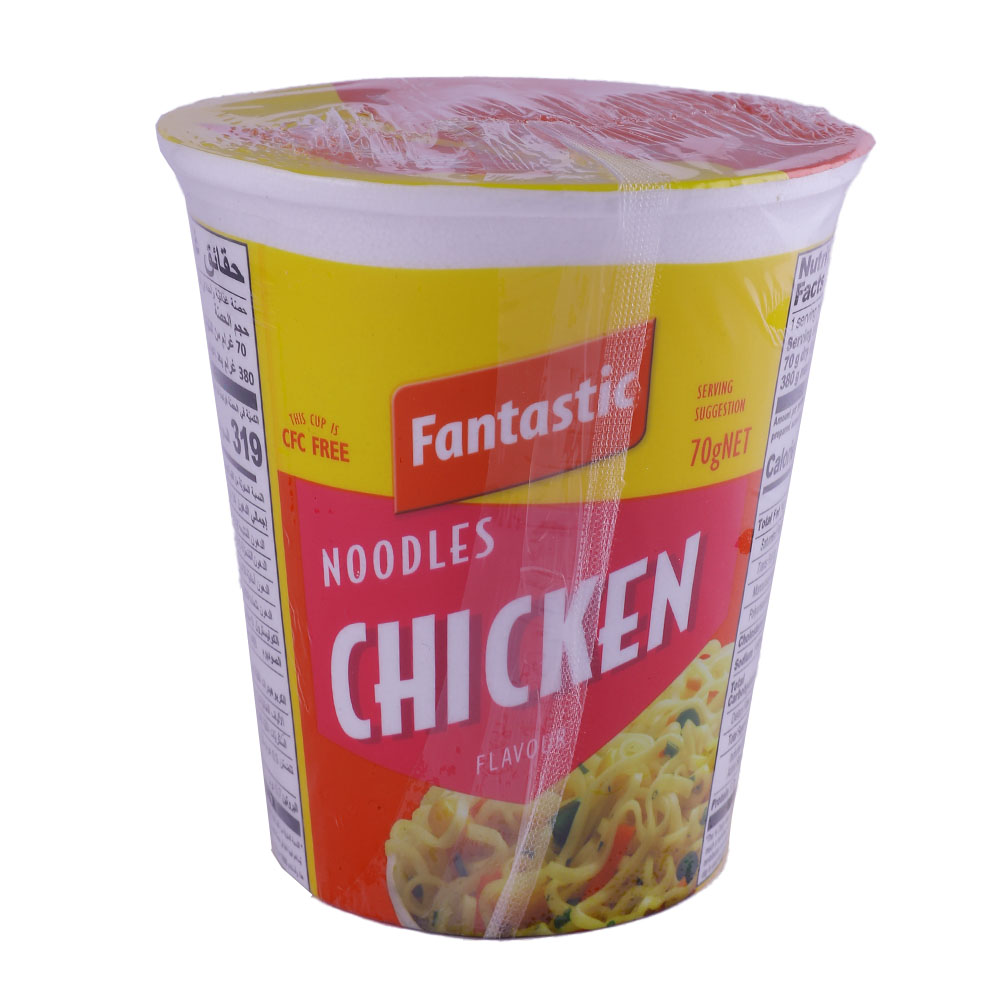 Fantastic Chicken Flavour Noodles 70g - Available at Alosra Online Supermarket