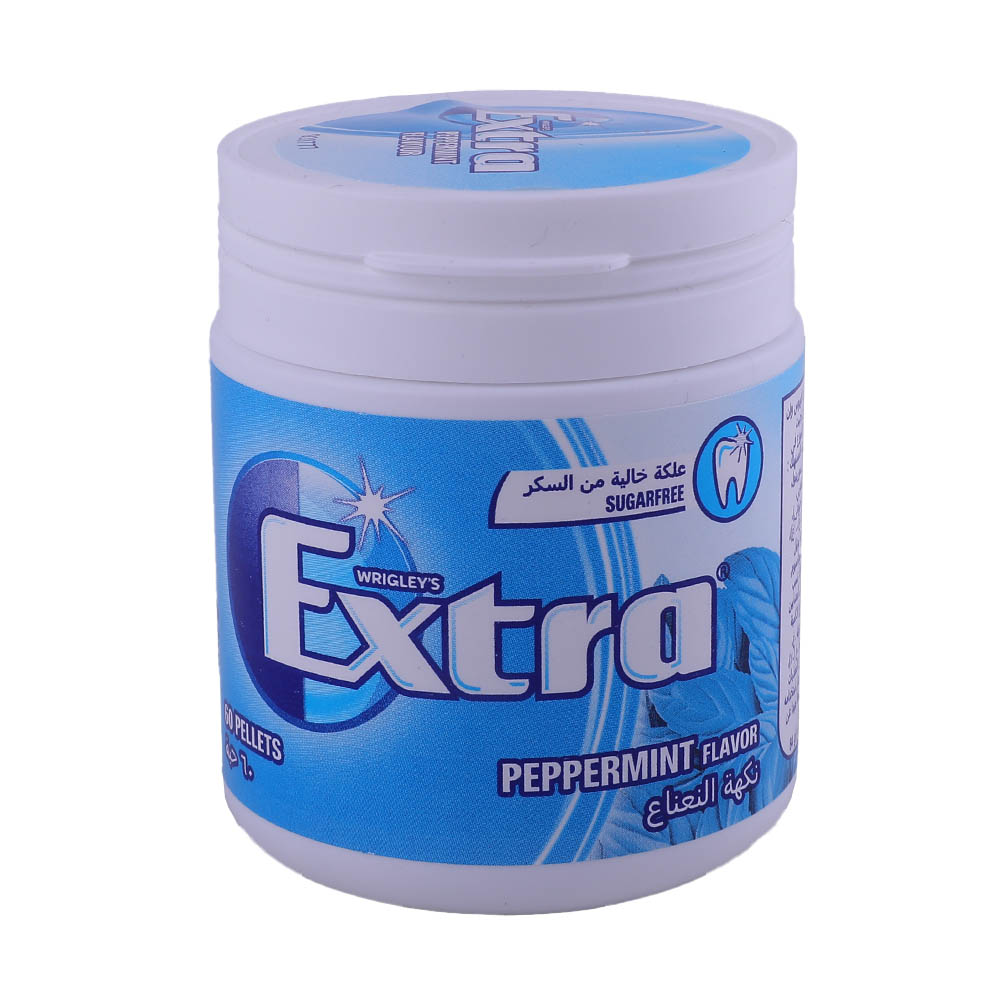 Wrigley's Extra Peppermint Flavor Biggie Bottle 84g - Available at Alosra Online Supermarket