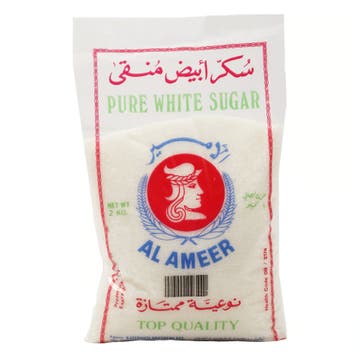 Al-Ameer Pure White Sugar 2kg - Available at Alosra Online Supermarket