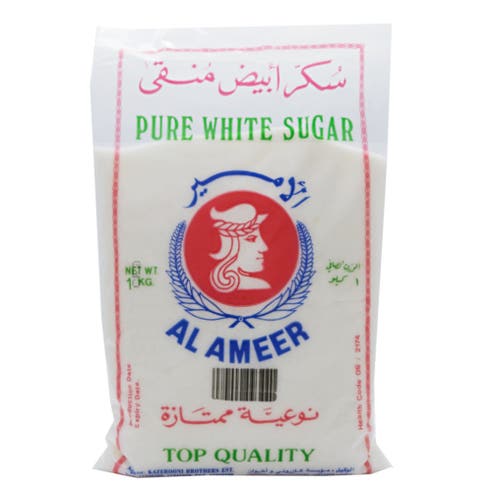 Al-Ameer White Sugar 1kg - Available at Alosra Online Supermarket